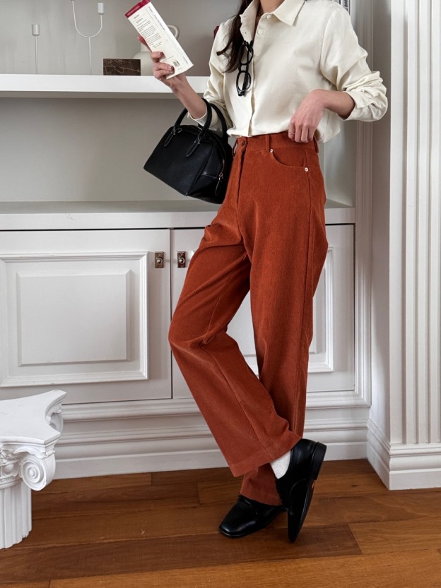 Corduroy Straight Fit Pants